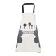 thumbnail image 3 of Delantal lavable y estampado de tenedor sweethay a prueba de agua para adultos cocina restaurante gris, 3 of 6