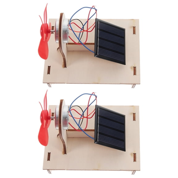 BESTYASH 2Sets Sturdy Solar Fan Model Kit Assorted Colors Science Experiment Science Project