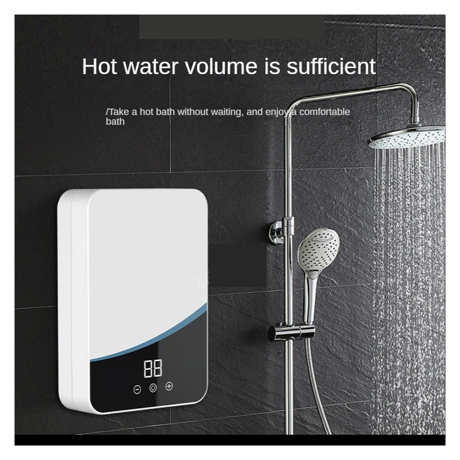 Electric Hot Water Heater 5500W Instant Tankless Water Heater Bathroom Shower Multi-purpose Household Hot-Water Heater ,Energy Saving