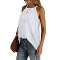 thumbnail image 5 of Giftesty Tank Tops for Women Fashion Women Summer Solid V-Neck T-Shirt Sleeveless Bandage Casual Blouse Tops, 5 of 9