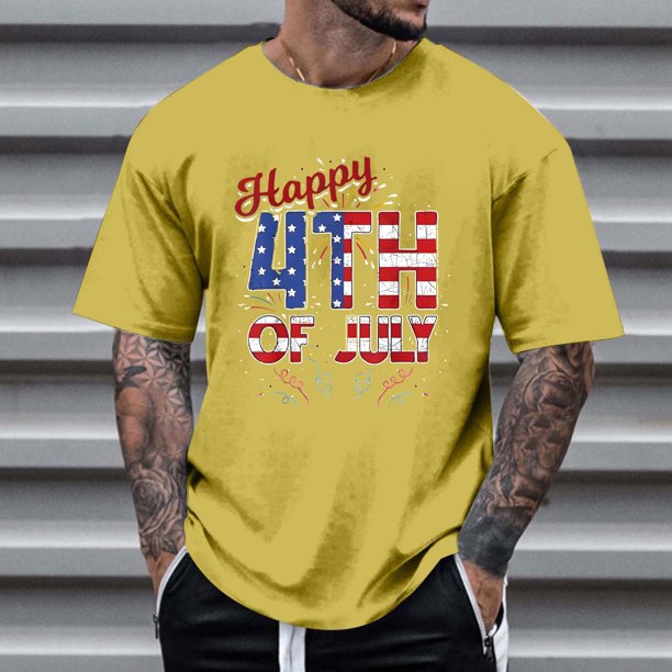 Tops para hombre, blusas y camisas de cuello redondo y manga corta para hombre, tops casuales de cuello redondo y manga corta con estampados especiales para hombre.