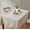 Beige, variant on THD Monie Lattice Fabric Tablecloth, Jacquard Fabric Table Cloth for Rectangle Table Advanced Water & Fade Resistance 52 W x 70 L - Taupe