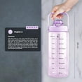 thumbnail image 4 of Botella Deportiva Motivacional de Plástico 2L Color Violeta con Funda de Neopreno y Correa B Life, 4 of 5