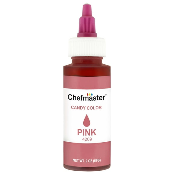 Chefmaster by US Cake Supply 2-Ounce Liquid Candy Food Color Color Pink