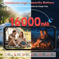 thumbnail image 4 of OUKITEL WP56 Rugged Phone 5G Unlocked, 32B+256GB/2TB Android 15 Rugged Smartphone with 128dB Louder Speaker, 6.8" FHD+ 120Hz,16000mAh Battery Camping Light,108MP+32MP Waterproof Cell Phone NFC, 4 of 8