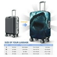 thumbnail image 6 of Fotbe Undersea Shark Luggage Cover Protector,Suitcase Protector,Scratch and Dirt Resistant,Fits 18-32 Inch Luggage-Medium, 6 of 9