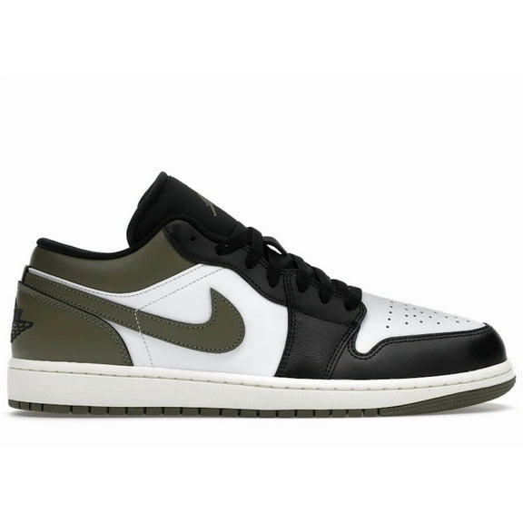 Jordan Men's 1 Low Black Toe Medium Olive Basketball Shoes, from StockX
