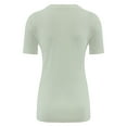 thumbnail image 5 of Womens Scoop Neck T Shirts Basic Ribbed Tees Fitted Tshirt Plain Short Sleeve Tops Casual, 5 of 5