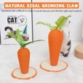 thumbnail image 3 of Cat Climbing Frame Vertical Carrots Shape Assembable Cute Cat Scratchings Post, 3 of 6
