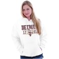 thumbnail image 4 of PACMAN Arcade Game Detroit Varsity Hoodie Sweatshirt Women Men Brisco Brands S, 4 of 6