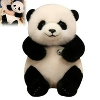 GvuoFny 10" Panda Stuffed Animal, Soft Sitting Stuffed Animal for Kids, Cute Huggable Panda Pillow, Plush Gift for Girls and Boys