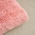 thumbnail image 4 of REGALWOVEN Set of 2 Throw Pillow Covers, Soft Fluffy Cushion Covers Double Sided Plush Pillow Covers Leather Pink 12" x 20", 4 of 5