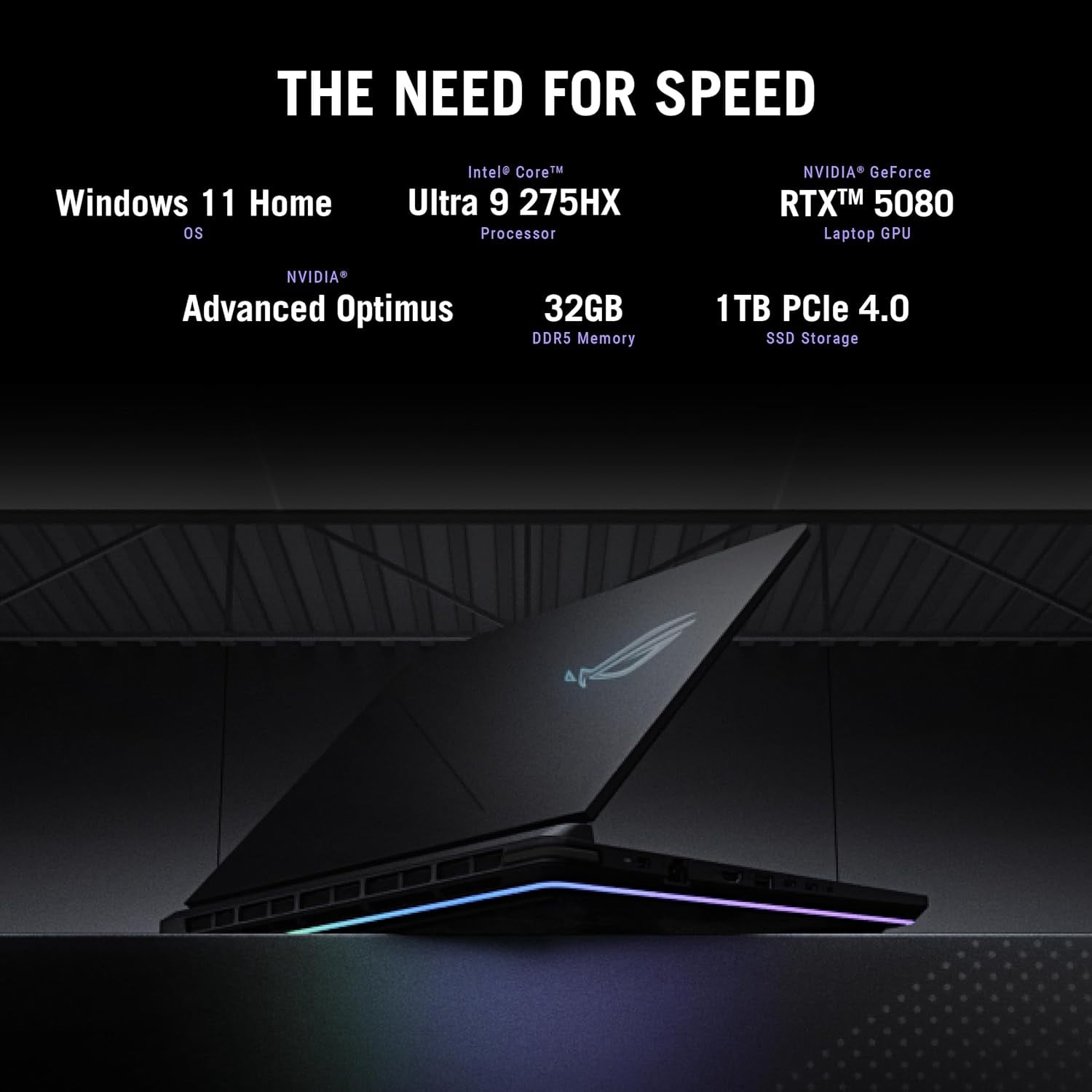 ASUS ROG Strix G16 (2025) Gaming Desktop Computer, Intel Core Ultra 9, 32GB DDR5 RAM, 1TB SSD