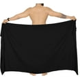 thumbnail image 2 of HAPPY BAY Men's Bath Trunk Swimsuits Sarong Pareo Beach Wrap One Size Black-AA6 Summer Vacation Aloha, 2 of 5