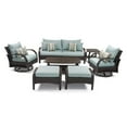 thumbnail image 2 of RST Brands Barcelo 7 Piece Conversation Set with Swivel Club Chairs, 2 of 2