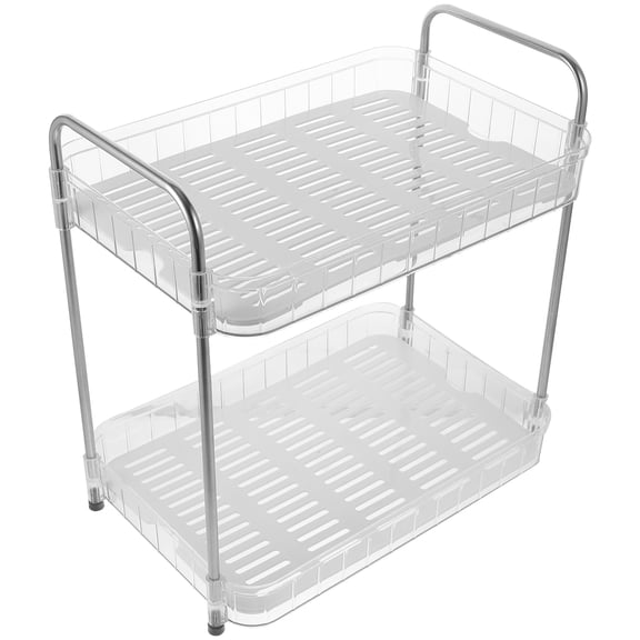 WHAMVOX  Desktop Storage Shelf Cup Organizer for Kitchen Dish Rack Containers Pantry Office Baby