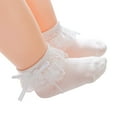 thumbnail image 2 of SUNSIOM Infant Baby Girls Socks Sweet Eyelet Frilly Lace Princess Ankle Socks, 2 of 7