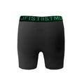 thumbnail image 3 of KJFISTMU Black Men's Boxer Briefs, Stretchy and Soft Men's Underwear, Pack of 12, 3 of 8