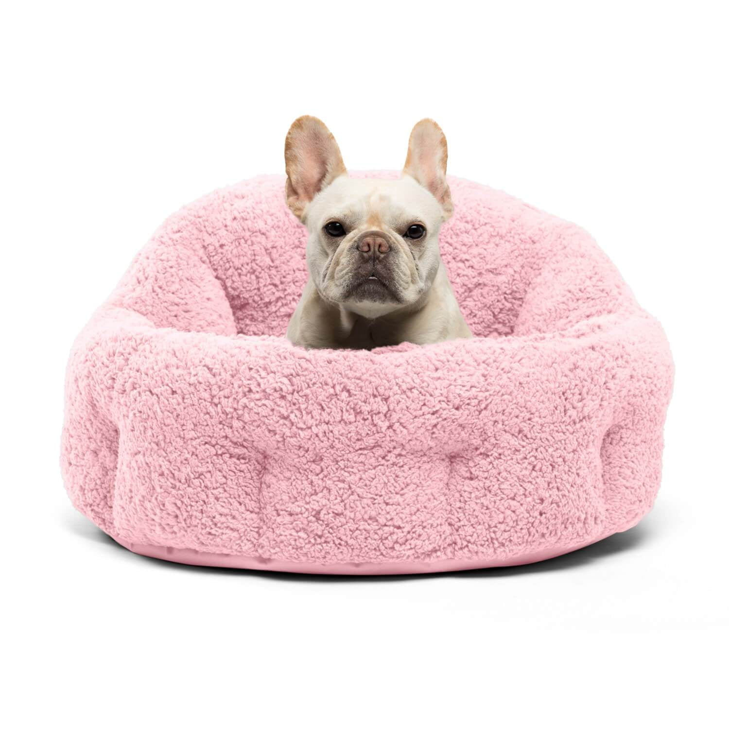 Best Friends by Sheri Deep Dish™ Sherpa Cuddler Pet Dog Bed, Jumbo, Pink