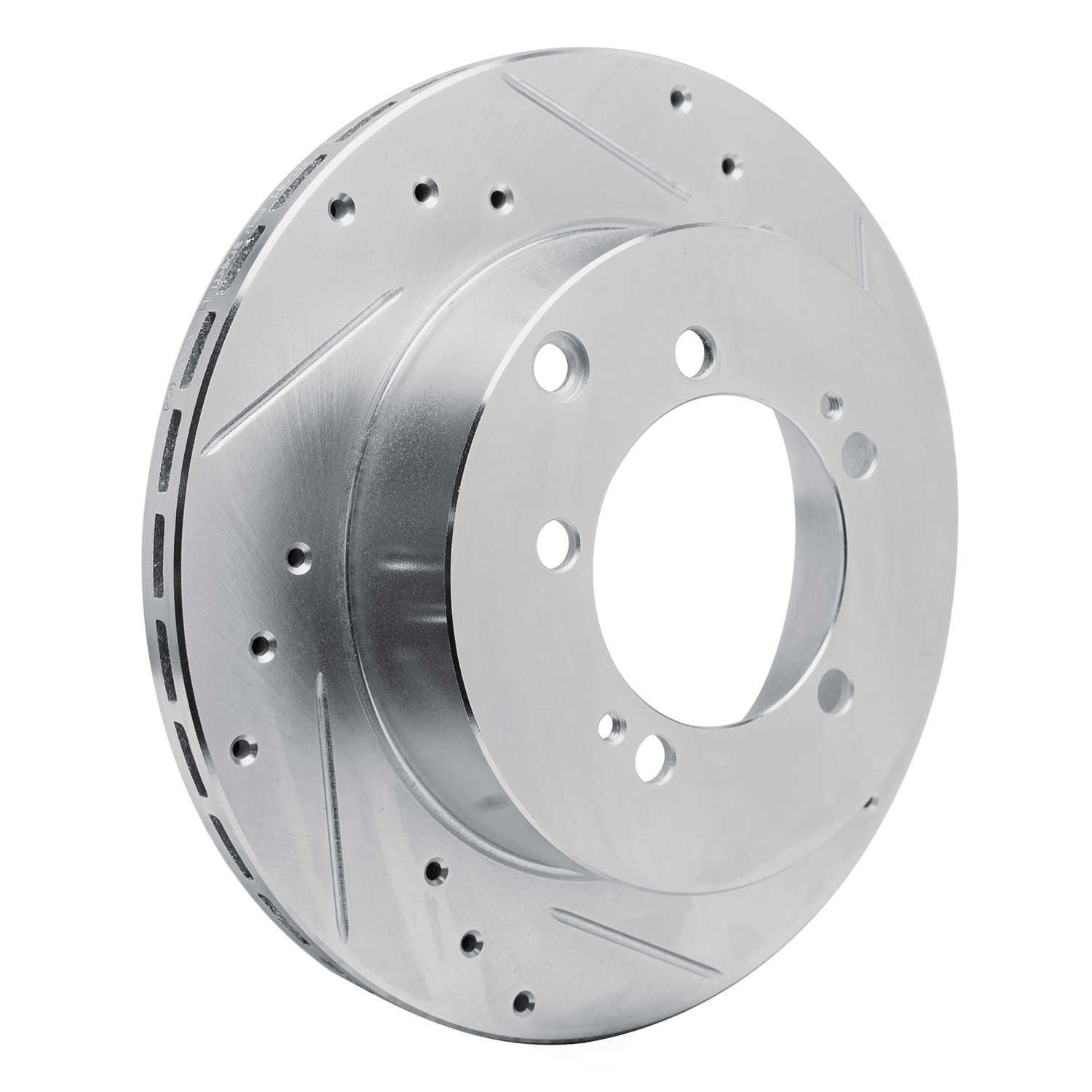 Dynamic Friction Company 631-72027R DFC Brake Rotor - Drilled And Slotted - Silver