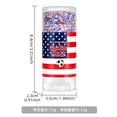 thumbnail image 5 of Clearance! 2026 Red White and Blue Glitter Stick, Patriotic USA Flag Star Glitter for Independence Day, 4th of July Accessories, 4th of July Outfits for Women Men Teens(D), 5 of 6