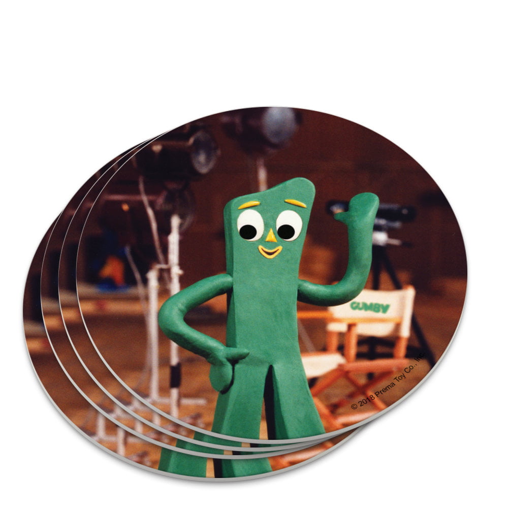 Gumby Cartoon Collectible Glass 1" Logo Marble 
