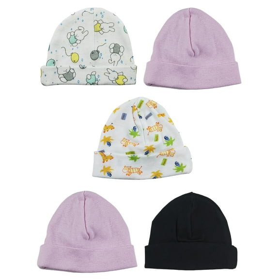 Bambini Girls Baby Cap (Pack of 5)