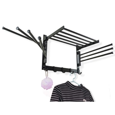 Idle Hippo Swivel Towel Rack  Bathroom Swivel Towel Bar Swing Out Towel Holder 7-Arm Multiple Towel Rack 15.7 Inch