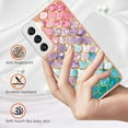 thumbnail image 2 of Nalacover Slim Case for Samsung Galaxy S24 Plus, Fish Scale Marble Pattern Phone Case for Women Girls Compatible with MagSafe, TPU Shockproof Scratch Resistant Protection Cover, Colorful Scales, 2 of 5