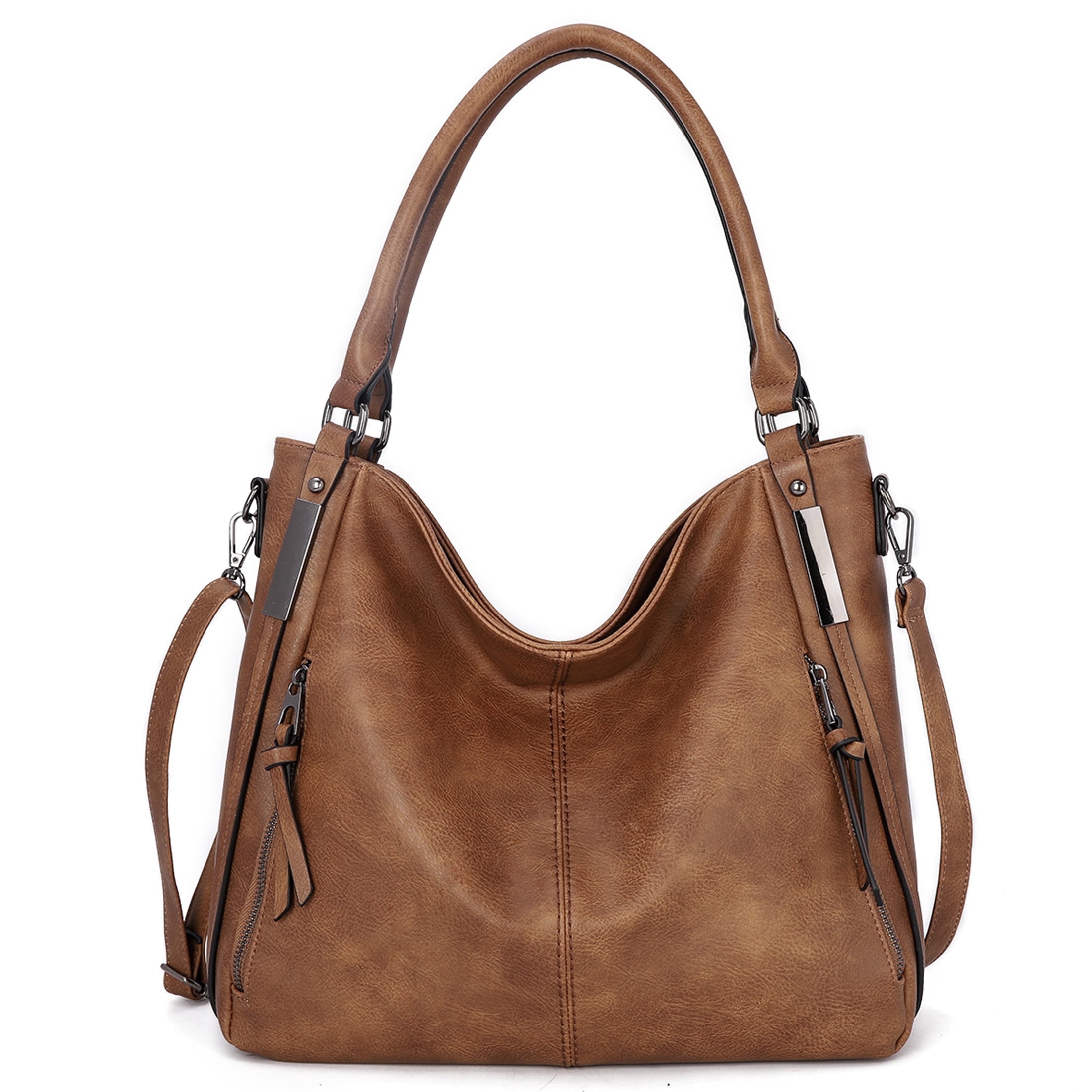 Arcticwind Shoulder Purse Handbag for Women, Hobo Tote Bags, Shoulder bag for Women, Vintage Simple style, wIth small bag & long shoulder stra, Brown style