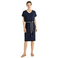 thumbnail image 3 of Hanro Women's The Yoga Lounge Dress, Deep Navy, Large, 3 of 3