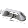 thumbnail image 3 of Blaxill Shower Grab Bar 12 Inch | Suction Cup Safety Handrail for Bathtub Bathroom | Anti-Slip Plastic Removable No-Drill | Gray | 11x3.5in | Supports 240 lbs | 1 Pack, 3 of 8