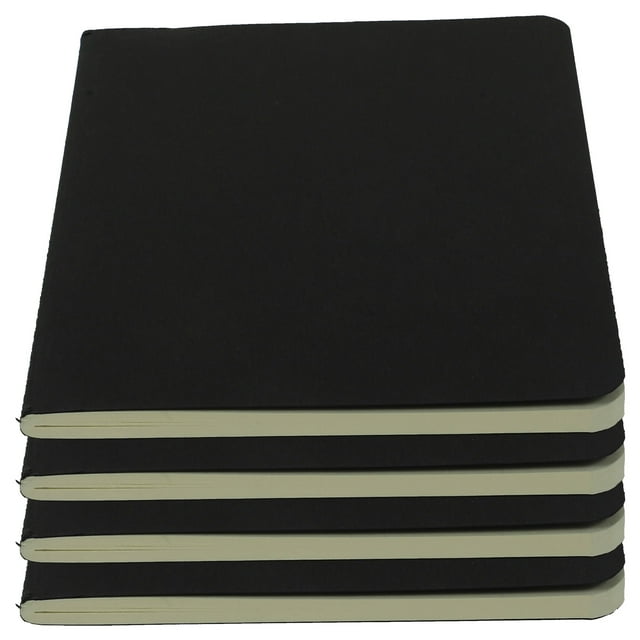 Miangastore Watercolor Painting Book with Good Workmanship Black Portable for Artists 4pcs