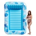 thumbnail image 1 of T-50 E Inflatable Pool Floating Bed Maple Leaf Lounge Chair Single Person Foldable For Beach Comfort Pvc Material Portable Relaxation, 1 of 7