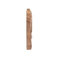 thumbnail image 4 of 2-1/2 in. x 5-1/2 in. x 3/8 in. Unfinished Small Hand Carved North American Solid Cherry Wood Onlay Acanthus Wood Scroll, 4 of 6