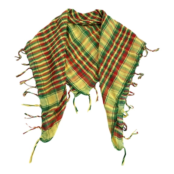 Unisex Arabic Shemagh Scarf Ventilated Polyester Multipurpose Neck Wrap For Fashion Outfits