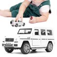 thumbnail image 4 of 1/32 Alloy Off Road Car Toy Children Kid Pull Back Vehicle Toy with Light Sound Effect(White ), 4 of 4