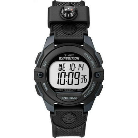 Timex Men's Expedition Digital CAT Black/Gray Watch, Resin Strap