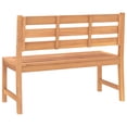 thumbnail image 4 of vidaXL Outdoor Patio Bench Garden Park Bench with Backrest Solid Wood Teak, 4 of 33