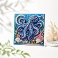 thumbnail image 2 of Ocean Theme Pearl Diamond Painting, Complete Bead Mosaic Set with Coastal Patterns and High-Gloss Pearl-Style Faceted Pieces for Art Creation (Octopus), 2 of 8