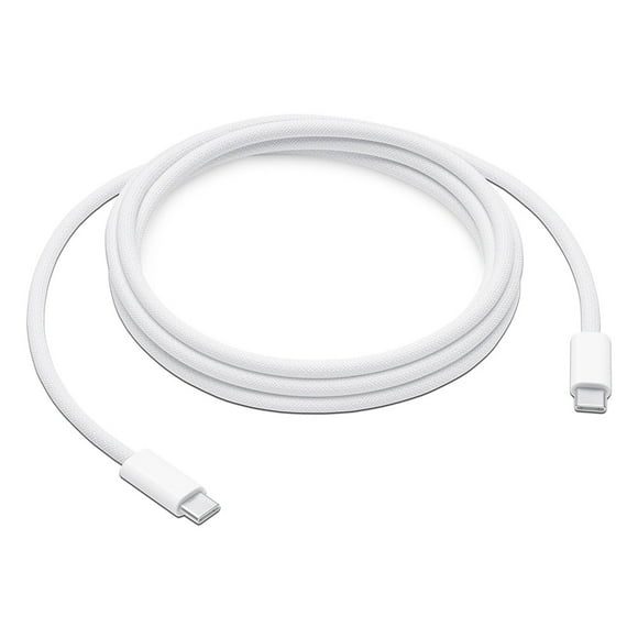 Cable Apple de Conector USB-C a USB-C, hasta 240W, 2m. Color Blanco