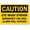 Warning Sign 3, variant on Caution Slippery When Wet Bilingual Spanish Sign, 8"x12" Vintage Metal Wall Decor, Weather Alert Sign for Home Farm Bar