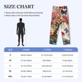 thumbnail image 4 of Sigee Butterflies And Flowers Painting print Men's Pajama Pants Lounge Sleep Bottoms with Elastic Waistband and Pockets-Large, 4 of 6