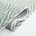 thumbnail image 5 of SAFAVIEH Martha Stewart Cotton Diamond Area Rug, Green/Ivory, 9' x 12', 5 of 8