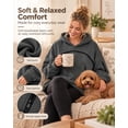 thumbnail image 6 of Pet Carrier Hoodie with Dog Pouch, Sweatshirt Cat Carrying Pocket Hoodie | Zippered Front Carrier for Small Dogs & Cats, Kangaroo Side Pocket, Sleeve Storage Big Size Soft(Dark Gray,L), 6 of 9