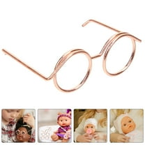Homoyoyo Carnival Glasses Doll Accessories Metal Rimmed Set of 12 Pieces for Doll Decoration and Craft Projects