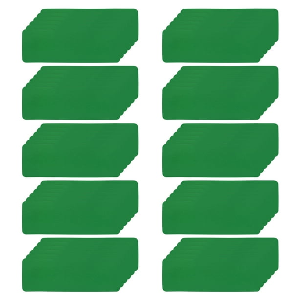 Etiqueta magnética 3.15x1.18 pulgadas, etiquetas magnéticas de borrado en seco, tiras reutilizables, 60 piezas verdes