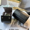 thumbnail image 4 of Single Watch Travel Case -Premium Leather Watch Case For Men With Perfect Texture.(Watch Carrying Case Or Organizer For Storage And Display). Watch Roll Travel Case Handcrafted by Craftsmen., 4 of 5