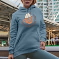 thumbnail image 2 of Pumpkin Spice and Everything Nice with Autumn or Fall Latte Cup Art Merch Gift, Light Blue Hooded Sweatshirt or Hoodie, XL, 2 of 5