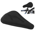 thumbnail image 3 of Soft Bicycle Saddle Cover, Black Streamlined Bicycle Saddle Cover Breathable  For Cycling, 3 of 8